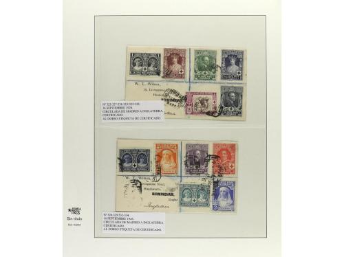✉ ESPAÑA. 1926-28. EMISIONES DE LA CRUZ ROJA. Conjunto de 16