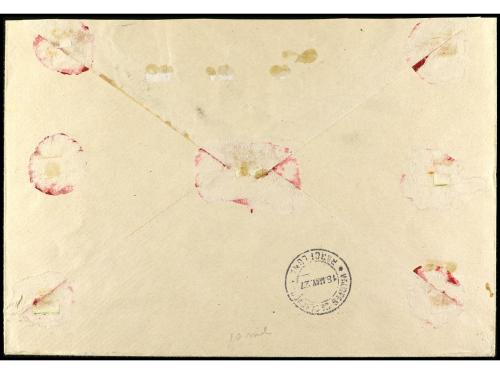 ✉ ESPAÑA. Ed. 373/87 sin 377. 1927. MADRID a BARCELONA. Seri