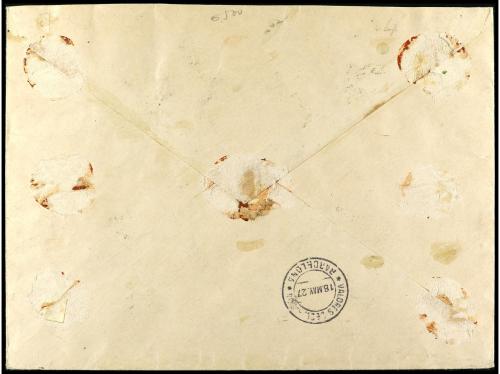 ✉ ESPAÑA. Ed. 392/401. 1927. MADRID a BARCELONA. Serie compl