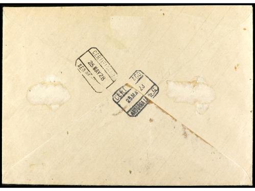 ✉ ANDORRA. Ed. 1/13. 1928 (28 mayo). ORDINO a SEO DE URGEL. 