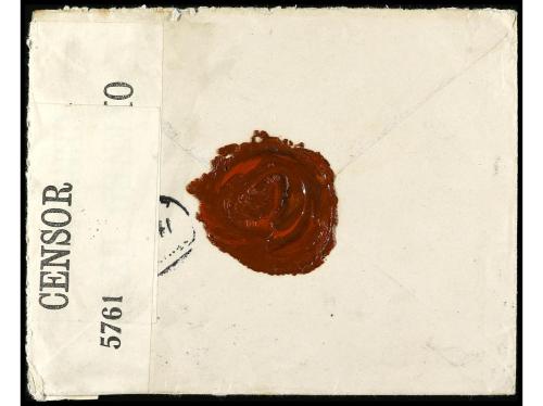 ✉ ESPAÑA. Ed. 274 (2). 1919. MADRID a INGLATERRA. 25 cts. az