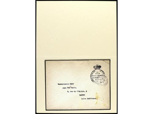 ✉ ESPAÑA. 1917-18. Dos cartas circuladas desde la Embajada d