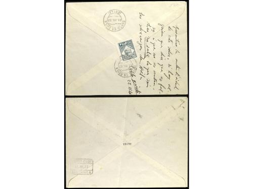 ✉ ESPAÑA E. LOCALES PATRIOTICAS: AVILA. Ed. 1/5. 1937. Dos c