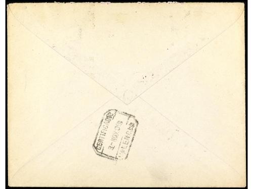 ✉ ESPAÑA. Ed. 241, 251. 1909. VALENCIA correo interior. 2 ct