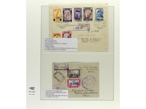 ✉ ESPAÑA. 1940-42. VIRGEN DEL PILAR. Conjunto de 30 cartas c