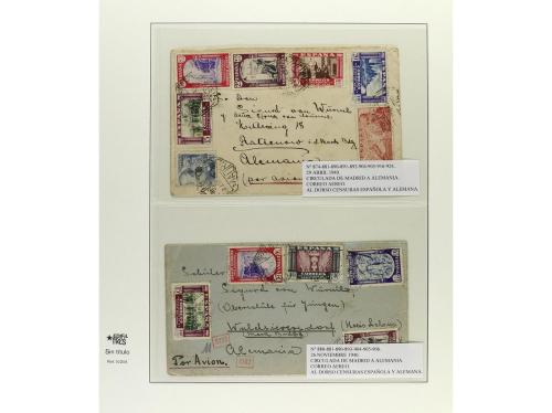 ✉ ESPAÑA. 1940-42. VIRGEN DEL PILAR. Conjunto de 30 cartas c