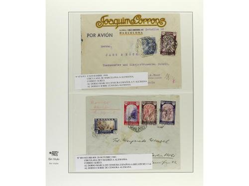 ✉ ESPAÑA. 1940-42. VIRGEN DEL PILAR. Conjunto de 30 cartas c