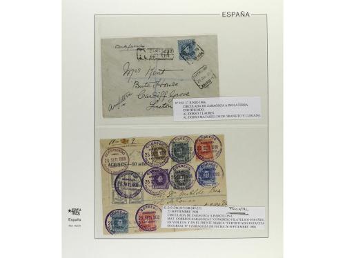 ✉ ESPAÑA. 1901-1910. ALFONSO XIII. CADETE. Conjunto 10 carta
