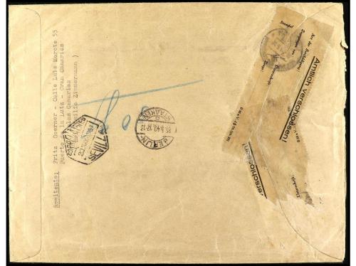 ✉ ESPAÑA. Ed. 903/04, 907, 910. 1940. PUERTO DE LA LUZ (Cana