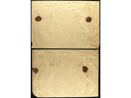 ✉ ESPAÑA. Ed. 26, 27. 1938. FRANQUICIAS. BARCELONA a VALENCI