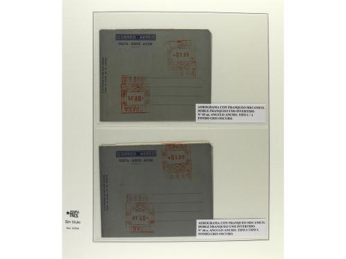✉ ESPAÑA ENTEROS POSTALES. 1947-55. AEROGRAMAS. Importante c