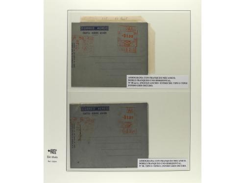 ✉ ESPAÑA ENTEROS POSTALES. 1947-55. AEROGRAMAS. Importante c