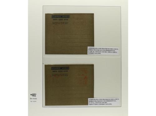 ✉ ESPAÑA ENTEROS POSTALES. 1947-55. AEROGRAMAS. Importante c
