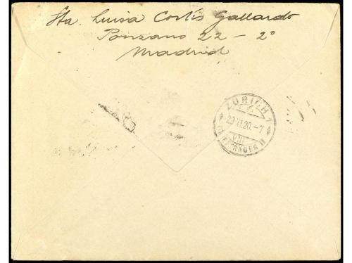 ✉ ESPAÑA. Ed. 298, 300/01, 303. 1920. MADRID a SUIZA. 2 cts.