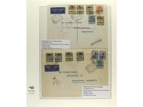 ✉ ESPAÑA. Ed. 455/68. 1929. Hoja de papel japón especial con