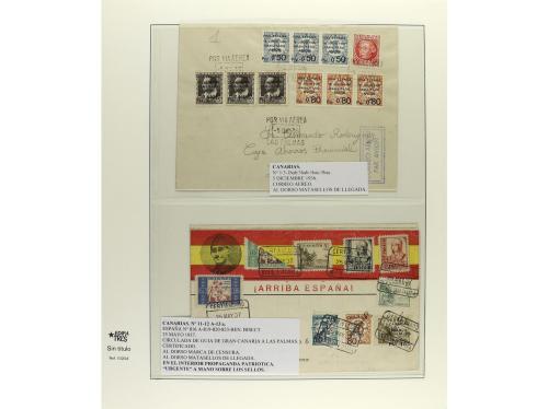 ✉ ESPAÑA. Ed. 455/68. 1929. Hoja de papel japón especial con