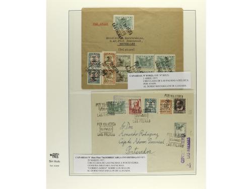 ✉ ESPAÑA. Ed. 455/68. 1929. Hoja de papel japón especial con