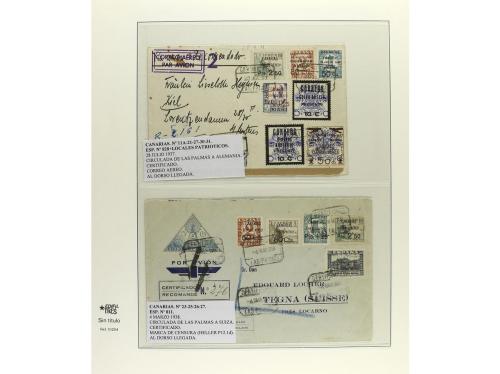 ✉ ESPAÑA. Ed. 455/68. 1929. Hoja de papel japón especial con