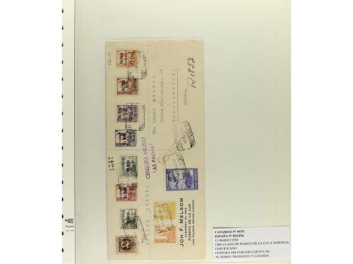 ✉ ESPAÑA. Ed. 455/68. 1929. Hoja de papel japón especial con