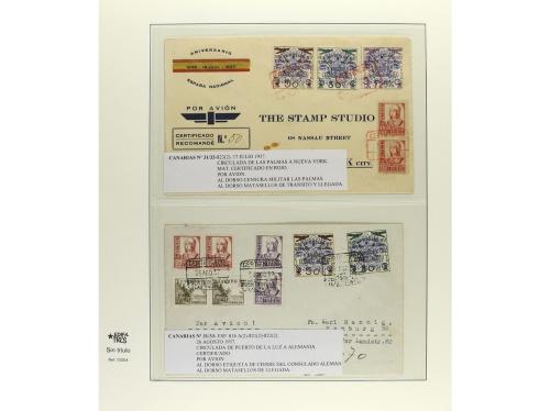 ✉ ESPAÑA. Ed. 455/68. 1929. Hoja de papel japón especial con