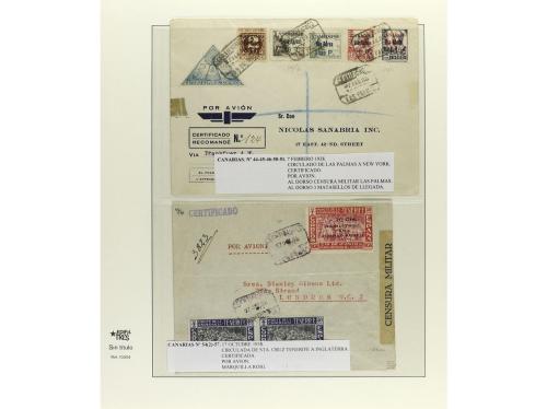 ✉ ESPAÑA. Ed. 455/68. 1929. Hoja de papel japón especial con