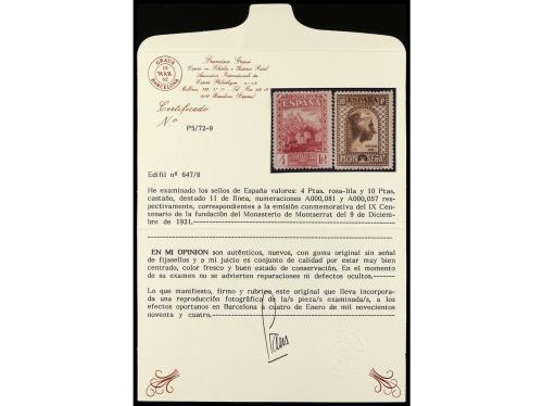 ** ESPAÑA. Ed. 636/49. SERIE COMPLETA. 14 valores. LUJO. RAR