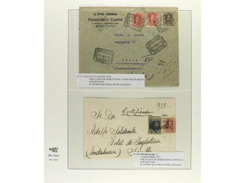 ✉ ESPAÑA. 1910-1930. ALFONSO XIII. MEDALLÓN y VAQUER. Conjun