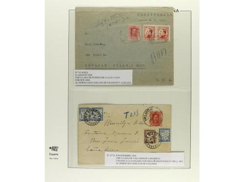 ✉ ESPAÑA. 1910-1930. ALFONSO XIII. MEDALLÓN y VAQUER. Conjun