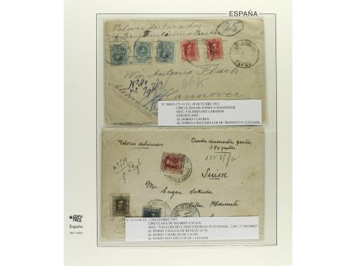 ✉ ESPAÑA. 1910-1930. ALFONSO XIII. MEDALLÓN y VAQUER. Conjun