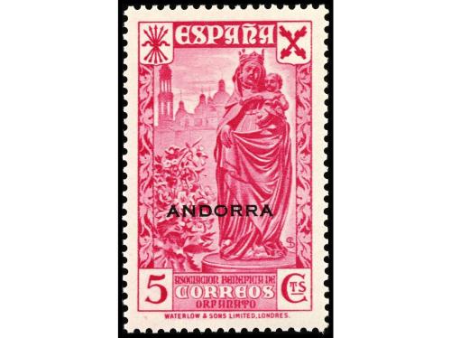 ** ANDORRA. Ed. 1/6 y 7/12. BENEFICENCIA. Series completas. 