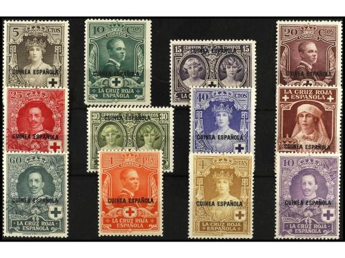 ** COLONIAS ESPAÑOLAS: GUINEA. Ed. 179/90 y 191/201. SERIES 