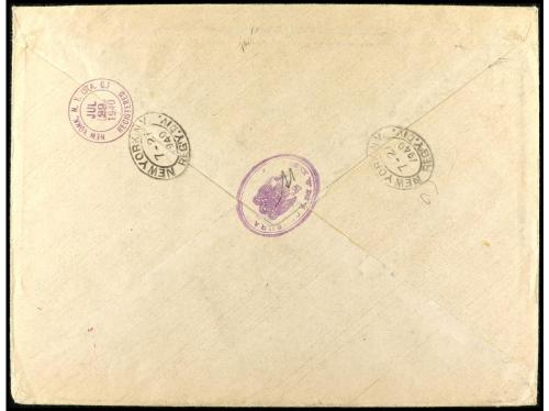 ✉ ESPAÑA. Ed. 889/903. 1940. MADRID a NEW YORK. Serie comple