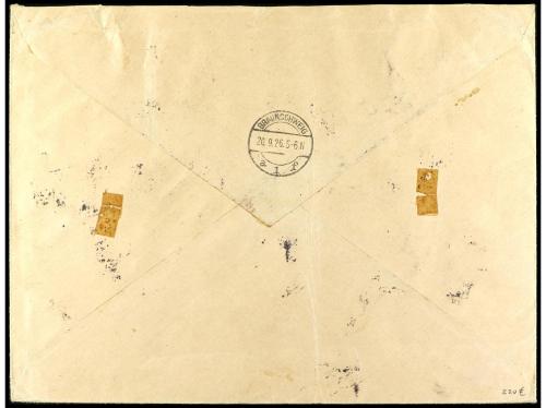✉ ESPAÑA. Ed. 339/48. 1926. MADRID a ALEMANIA. Serie complet