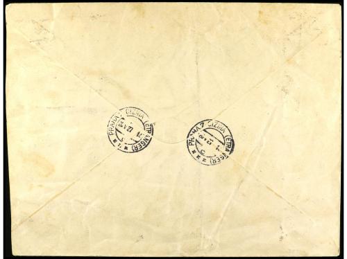 ✉ ESPAÑA. Ed. 356, 365, 367, 374/75. 1927. MADRID a PRAGA. C