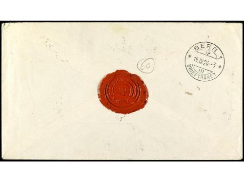 ✉ ESPAÑA. Ed. 328, 330, 332, 352. 1926. VIGO a SUIZA. Carta 