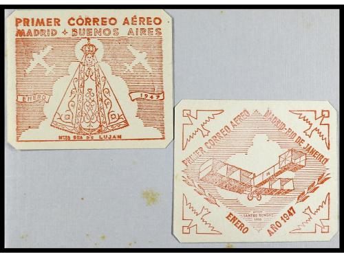 ✉ ESPAÑA. 1947. CORREO AÉREO. Carnet de la Dirección General