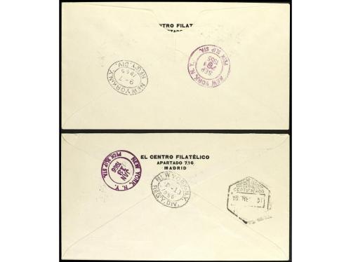 ✉ ESPAÑA. Ed. 1164/65. 1955-56. FORTUNY y TORRES QUEVEDO. Do