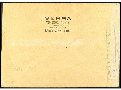 ✉ ESPAÑA. Ed. 761/62 (5). 1938. BARCELONA a BÉLGICA. Serie m