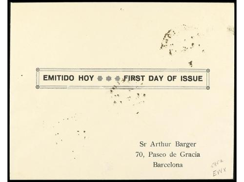 ✉ ESPAÑA. Ed. 763, 764. 1938. Sello y H.B. en cartas con mat