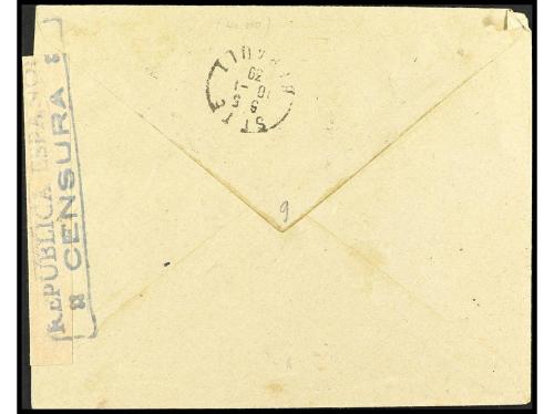 ✉ ESPAÑA. Ed. 787A/88A, 748, 672, 791. 1939. BARCELONA a FRA