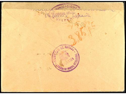 ✉ ESPAÑA GUERRA CIVIL. 1937. BRIGADAS INTERNACIONALES. VALEN