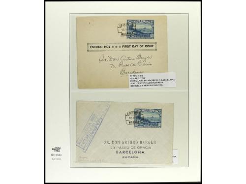✉ ESPAÑA. Ed. 757. 1938. Conjunto de 27 sobres primer día co