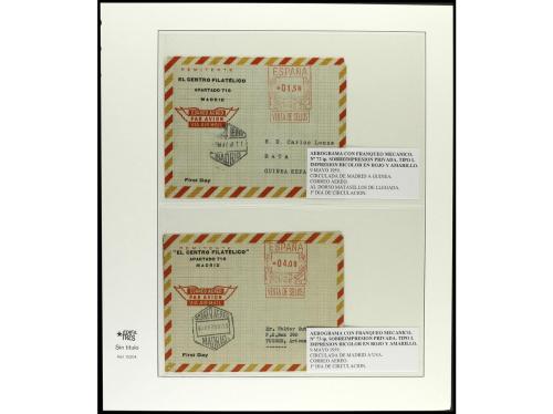 ✉ ESPAÑA ENTEROS POSTALES. AEROGRAMAS. Conjunto de Aerograma