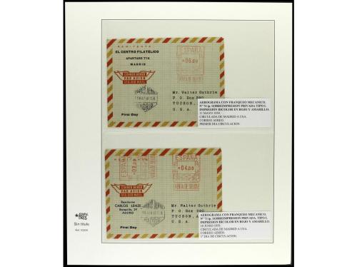 ✉ ESPAÑA ENTEROS POSTALES. AEROGRAMAS. Conjunto de Aerograma