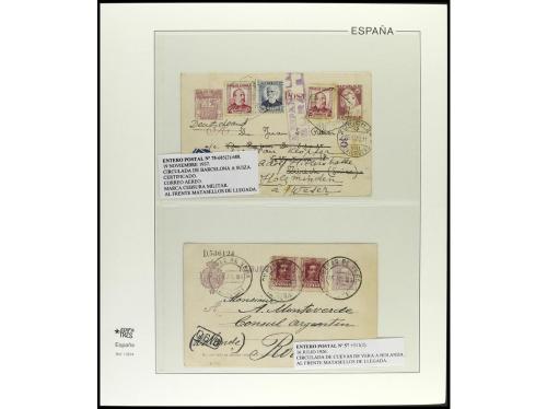 ✉ ESPAÑA ENTEROS POSTALES. Conjunto de 28 Enteros Postales d