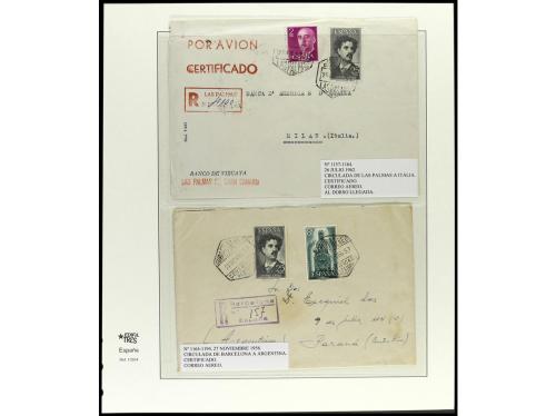 ✉ ESPAÑA. Ed. 1164, 1165. 1955-65. FORTUNY y TORRES QUEVEDO.