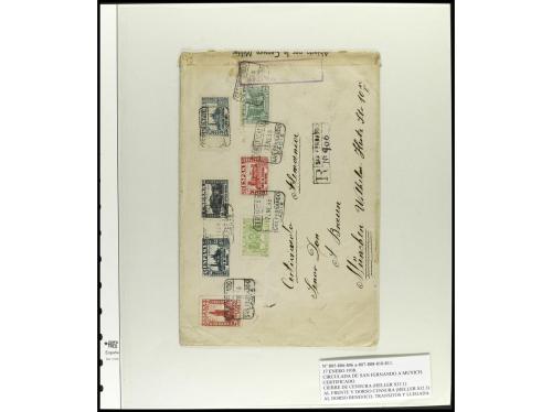 ✉ ESPAÑA. 1936-40. ESTADO ESPAÑOL. Conjunto de 20 cartas. In