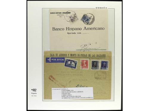 ✉ ESPAÑA. 1936-40. ESTADO ESPAÑOL. Conjunto de 20 cartas. In