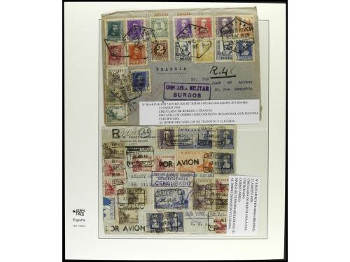✉ ESPAÑA. 1936-40. ESTADO ESPAÑOL. Conjunto de 20 cartas. In