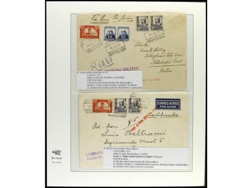 ✉ ESPAÑA. 1936-40. ESTADO ESPAÑOL. Conjunto de 20 cartas. In
